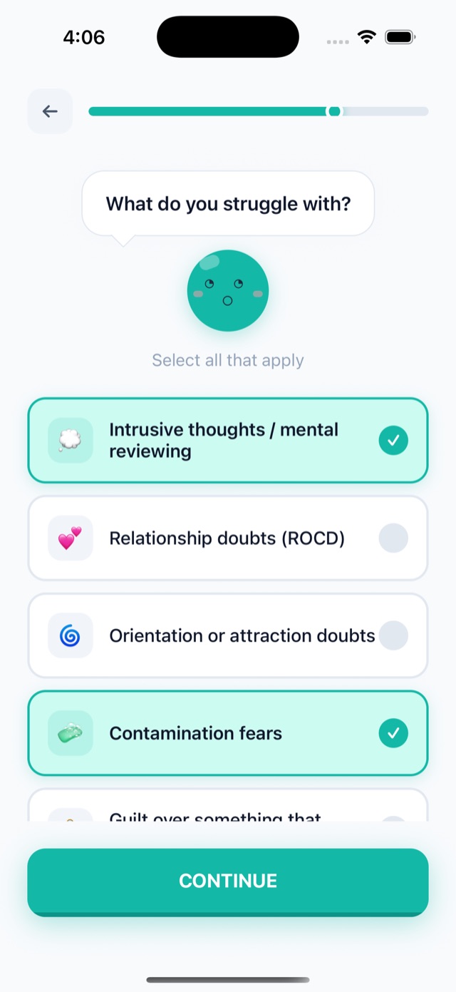 What do you struggle with? Select all that apply
